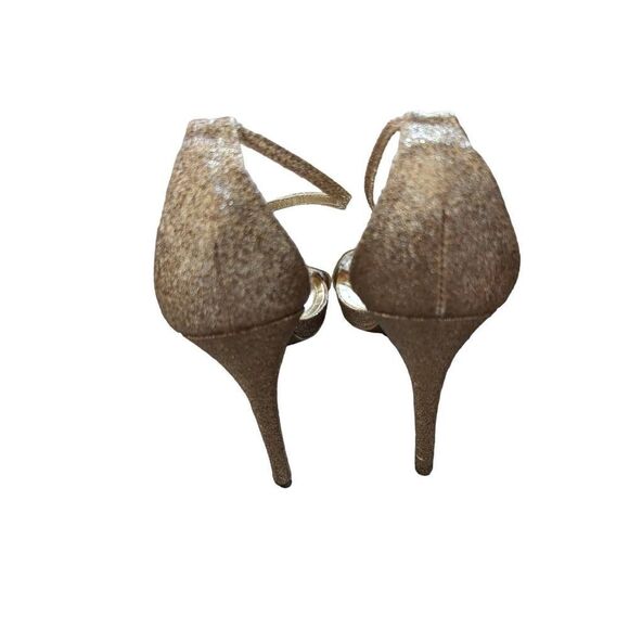 Steve Madden Women's Gold Sparkly Strappy Heels Size 8 - Picture 5 of 5